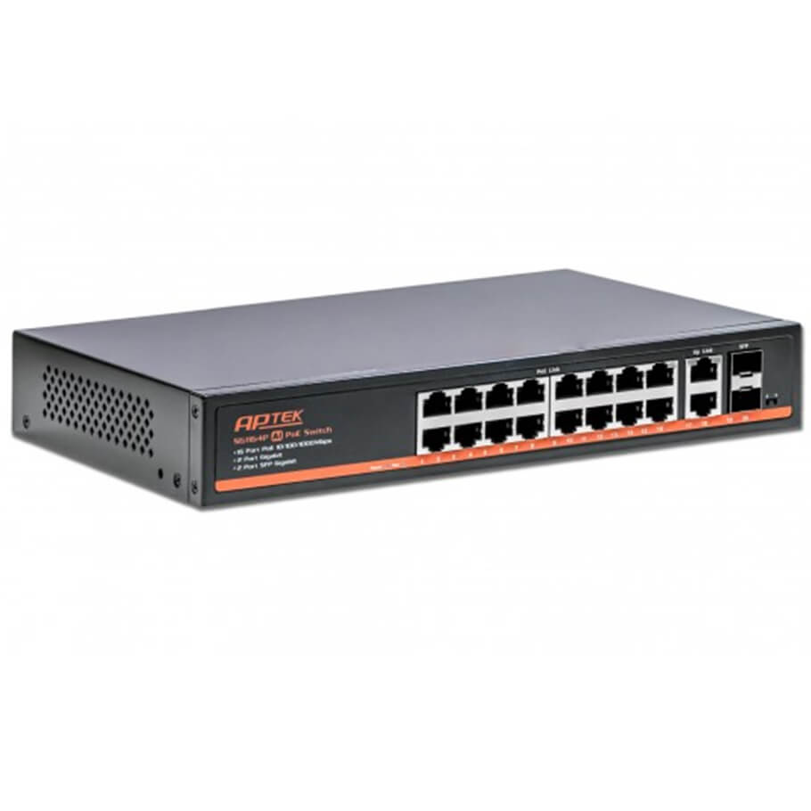 16-port Gigabit PoE Switch APTEK SG1164P